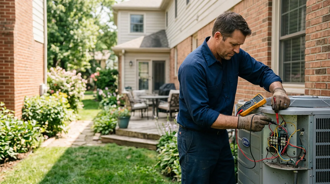 HVAC technician working near Summit Point, WV